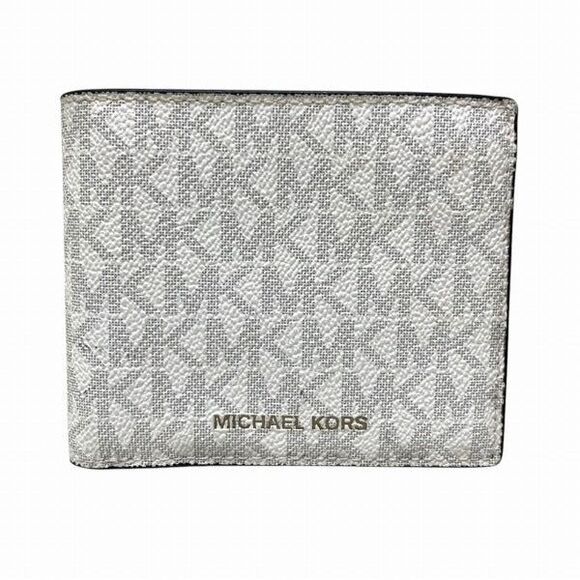 Michael Kors Cooper Billfold Canvas Leather Wallet - Picture 1 of 9